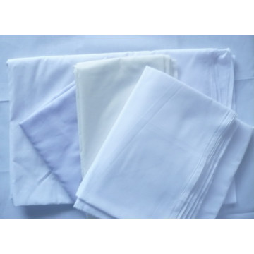 Polyester Cotton Bleach White School Shirt Fabric